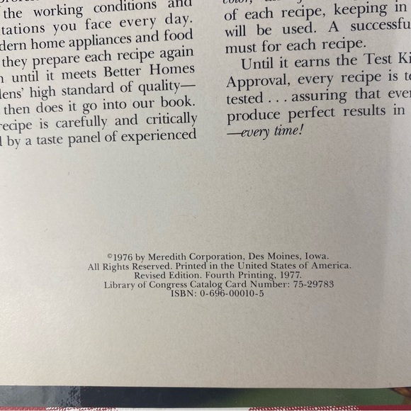 Vintage 1977 Better Homes and Gardens New Cook Book - Picture 9 of 14